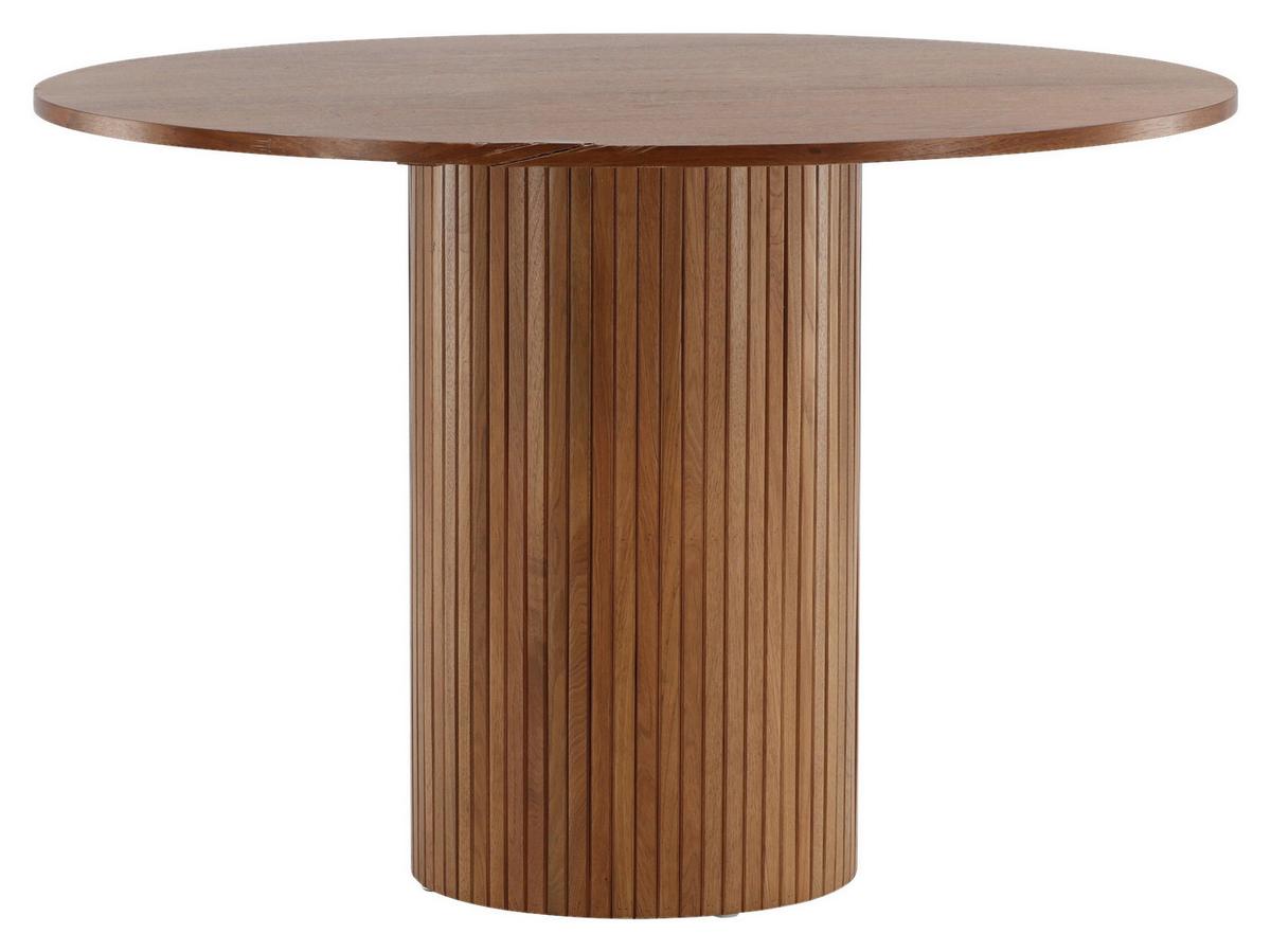 Esstisch Bianca - Walnussfarben, Design, Holzwerkstoff (110/110/75cm) - Livetastic