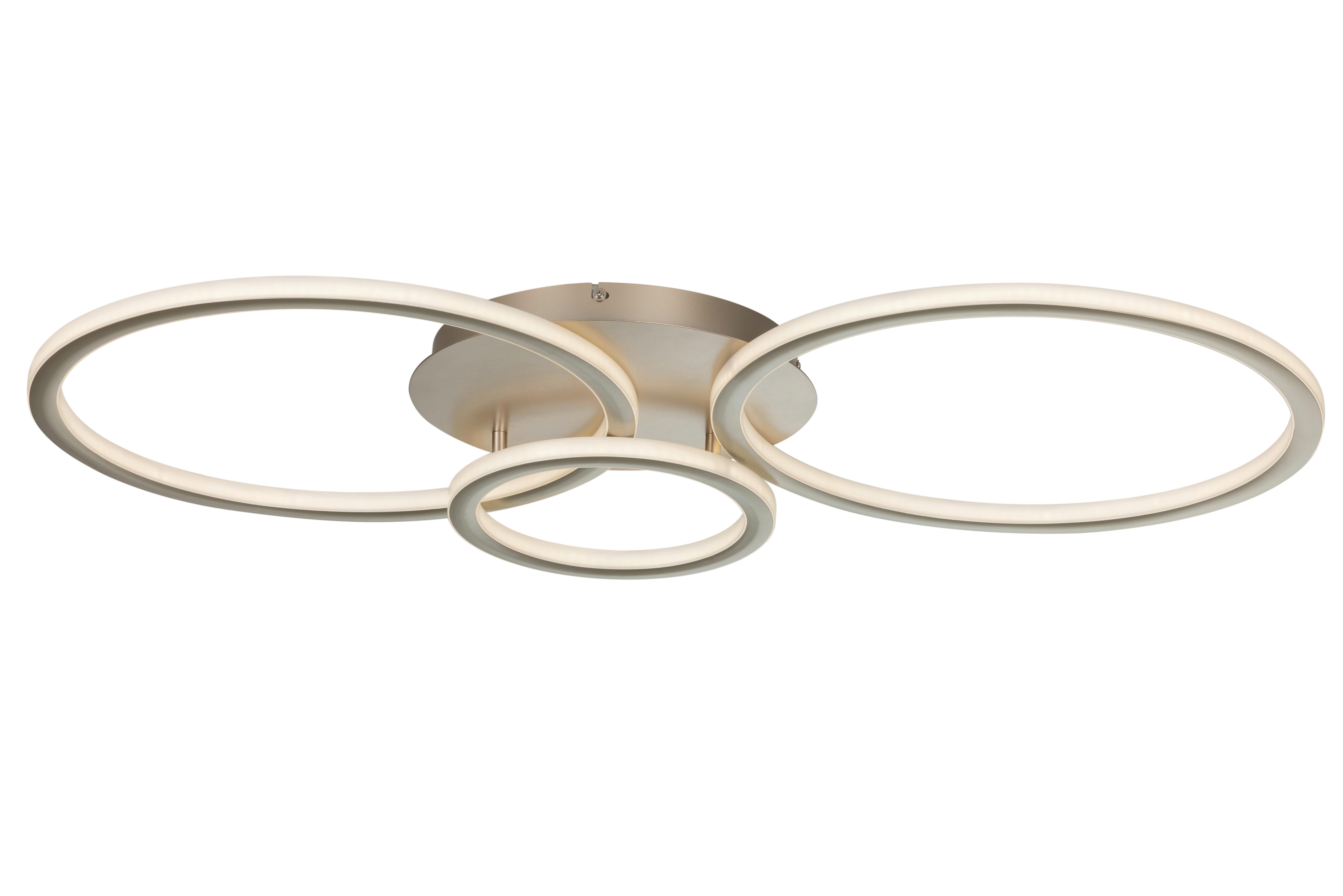 Led-deckenleuchte Cassian - Champagner, Basics, Kunststoff/Metall (95/50/7,5cm) - Luca Bessoni