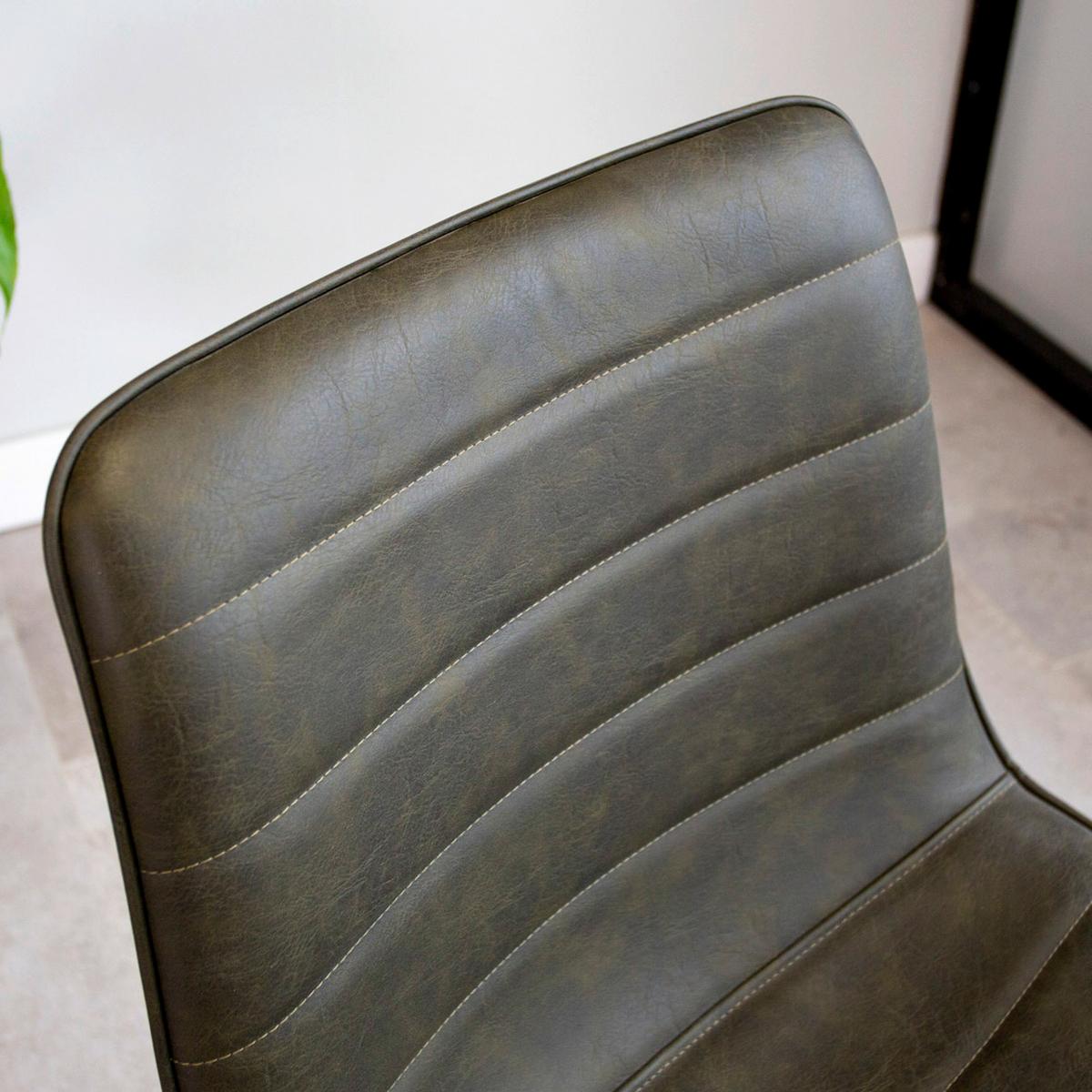 Stuhl Milan Dunkelgrün, B: 48 cm - Dunkelgrün, KONVENTIONELL, Kunststoff/Textil (48/77/56cm) - MID.YOU