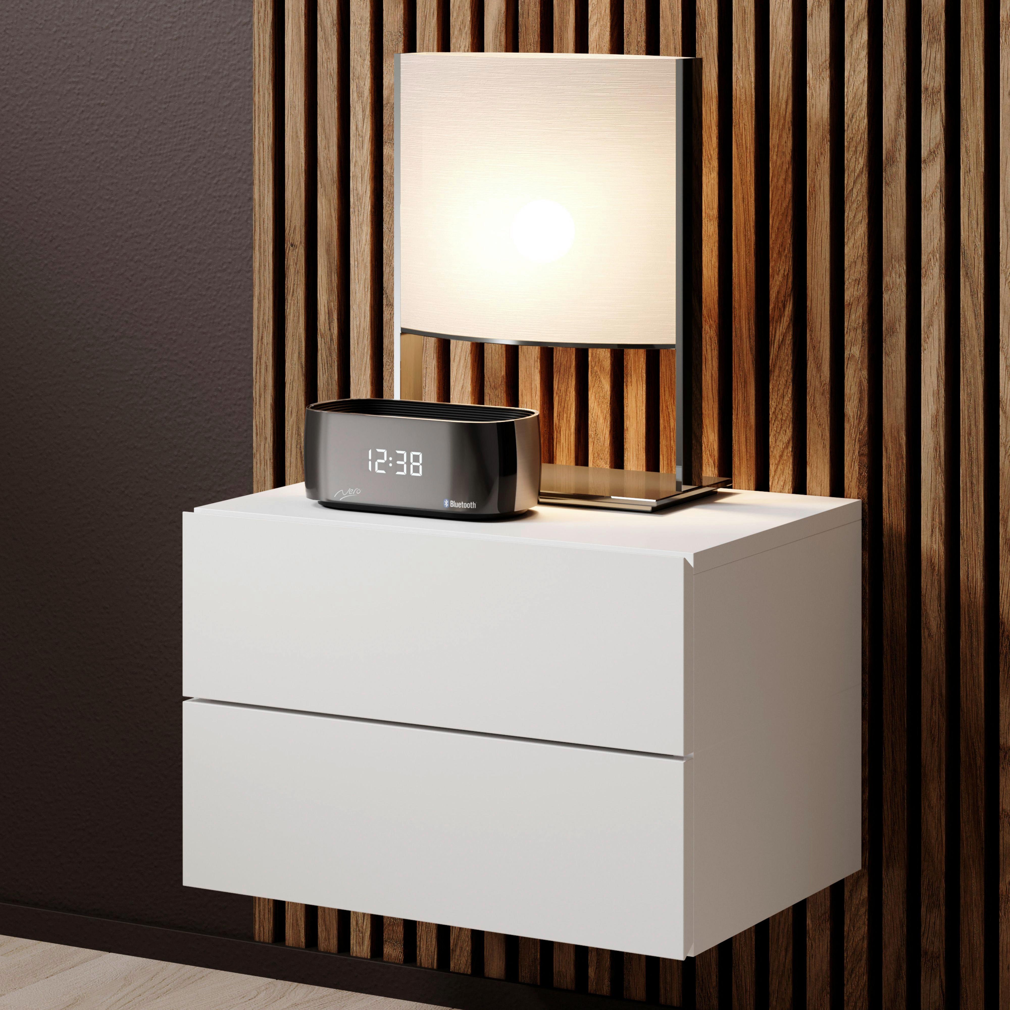 Nachkästchen Weiß H: 28 cm Cabo - Weiß, MODERN, Holzwerkstoff (42/28/30cm) - Livetastic