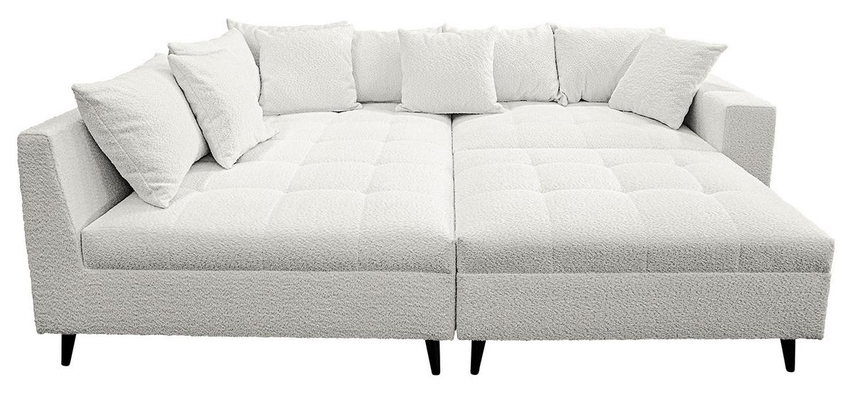 Ecksofa Pruno, Hellgrau S: 174x247 Cm - Hellgrau/Schwarz, Design, Textil (174/247cm) - MID.YOU