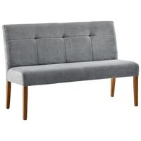 Sitzbank Damla Hellgrau/Eiche B: 140 cm - Eichefarben/Hellgrau, KONVENTIONELL, Holz/Textil (140/91,5/63cm) - Cantus