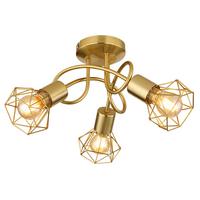 Deckenleuchte 54802gb-3d - Goldfarben, Design, Metall (36/20cm) - Globo