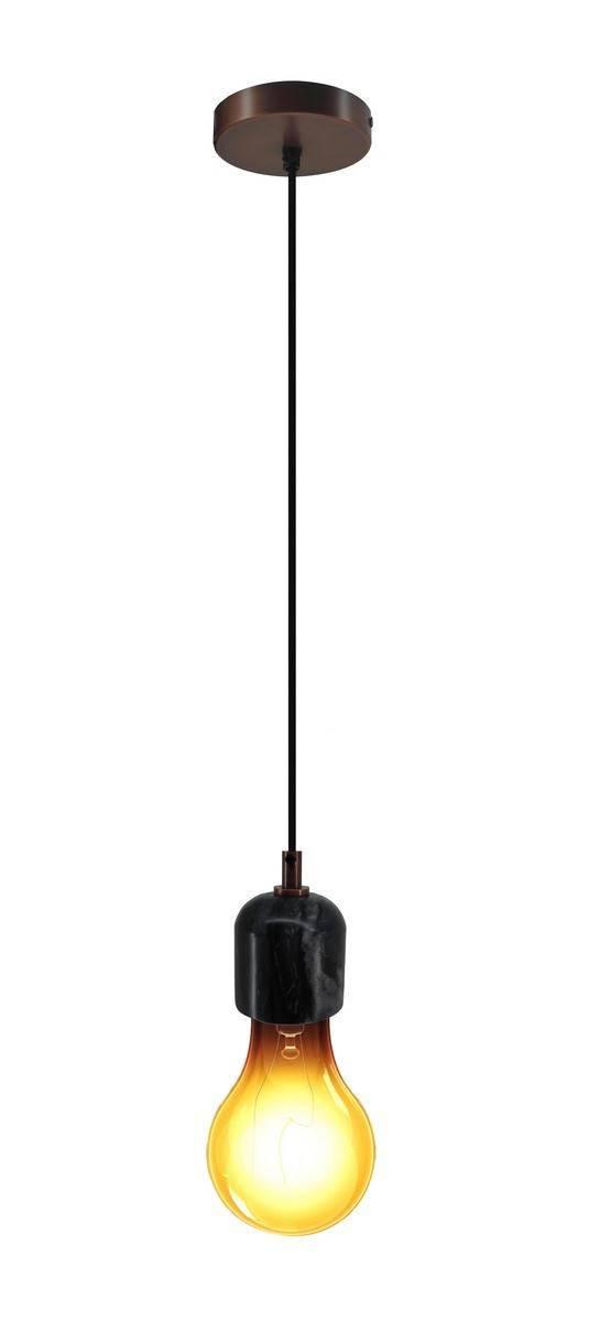 Hängeleuchte Sigma H: 36 cm 1-Flammig Naturstein