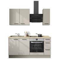 Küchenleerblock Easytouch High-Line, H1 Rechts - Sandfarben/Eichefarben, MODERN, Holzwerkstoff (180cm) - Nobilia