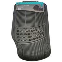 Fußmatten Auto 4-Tlg. Kunststoff BxL 43x73 cm - Schwarz, MODERN, Kunststoff