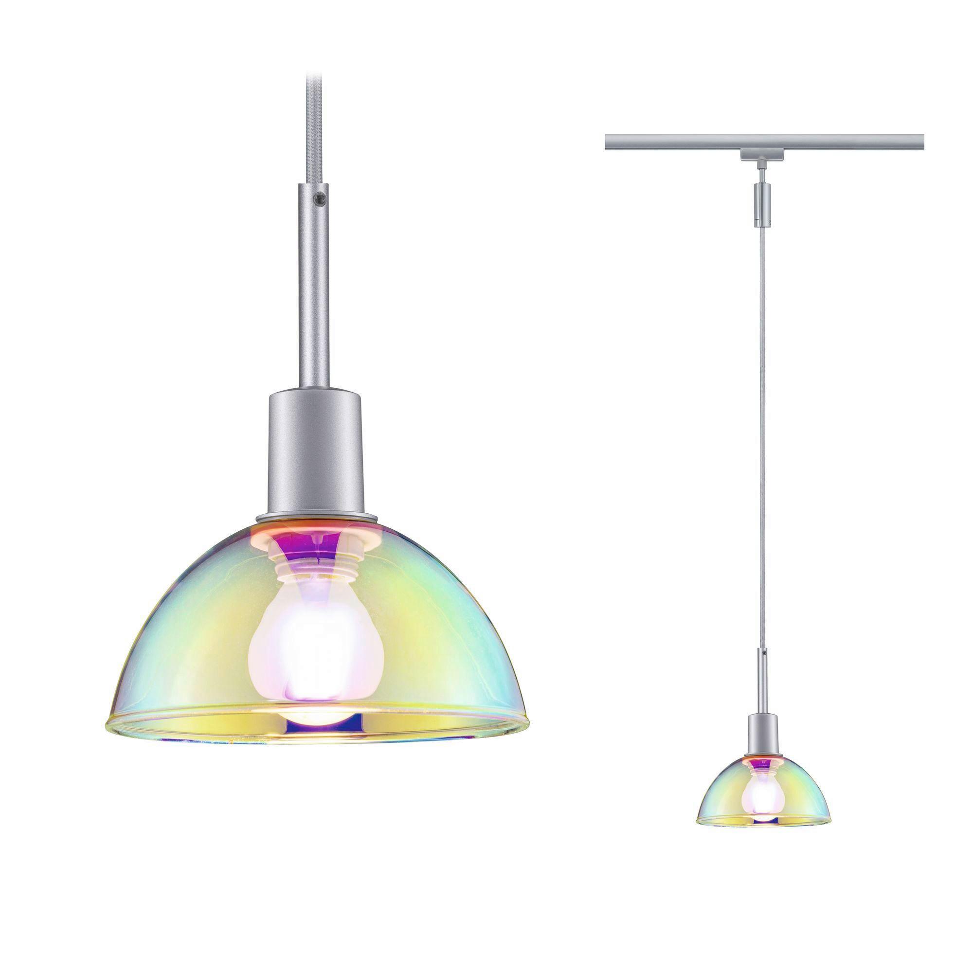 Hängeleuchte mit farbigem Glas