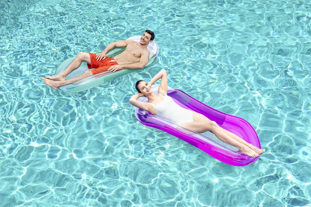 Luftmatratze Aqua Lounge Putri 160x84 cm - Türkis/Pink, Kunststoff (160/84cm) - Bestway