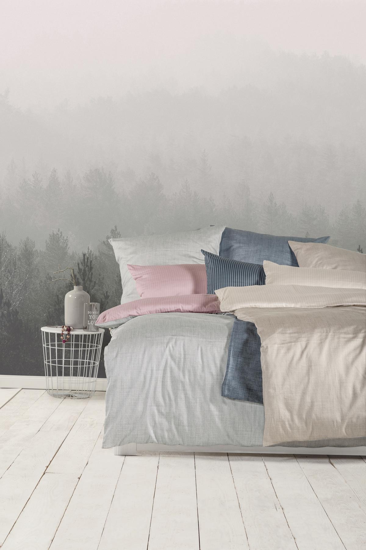 OBOJSTRANNÁ POSTEĽNÁ BIELIZEŇ ZEITGEIST - sivá/antracitová, Modern, textil (135/200cm) - Ibena