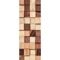 Vliestapete Lumbercheck - Braun, Basics (100/280cm) - Komar
