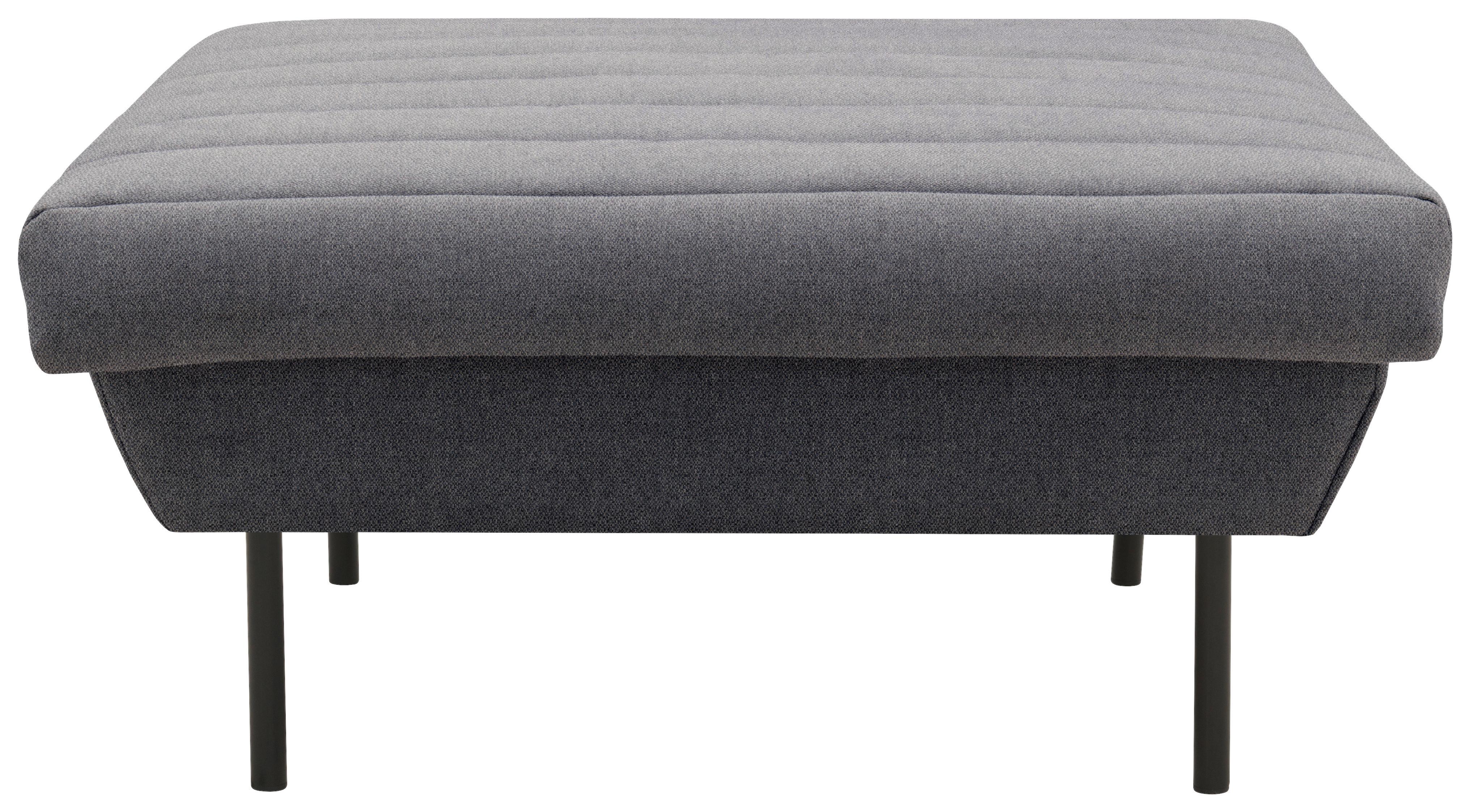 Hocker Looks Ix - Blaugrau/Schwarz, Design, Textil (90/45/105cm) - LOOKS by W.Joop