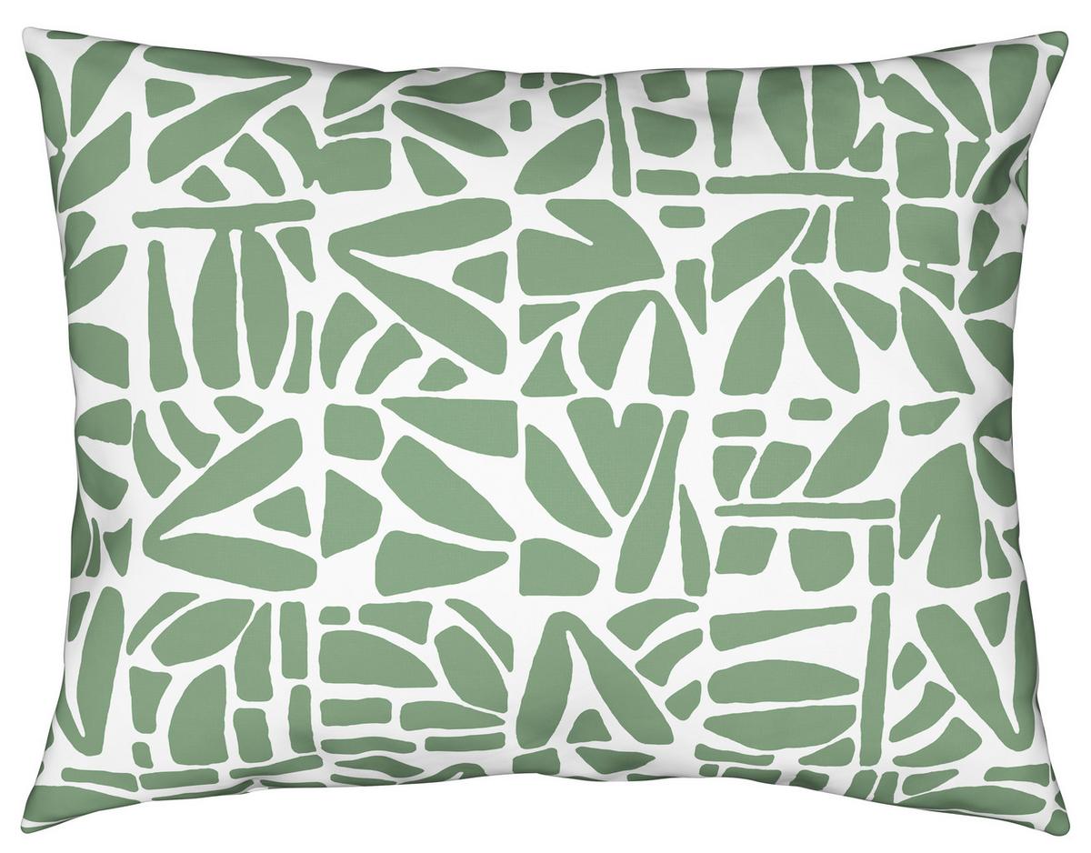 Povlečení Britta, 70/90 140/200cm - bílá/zelená, Moderní, textil (140/200cm) - Mömax