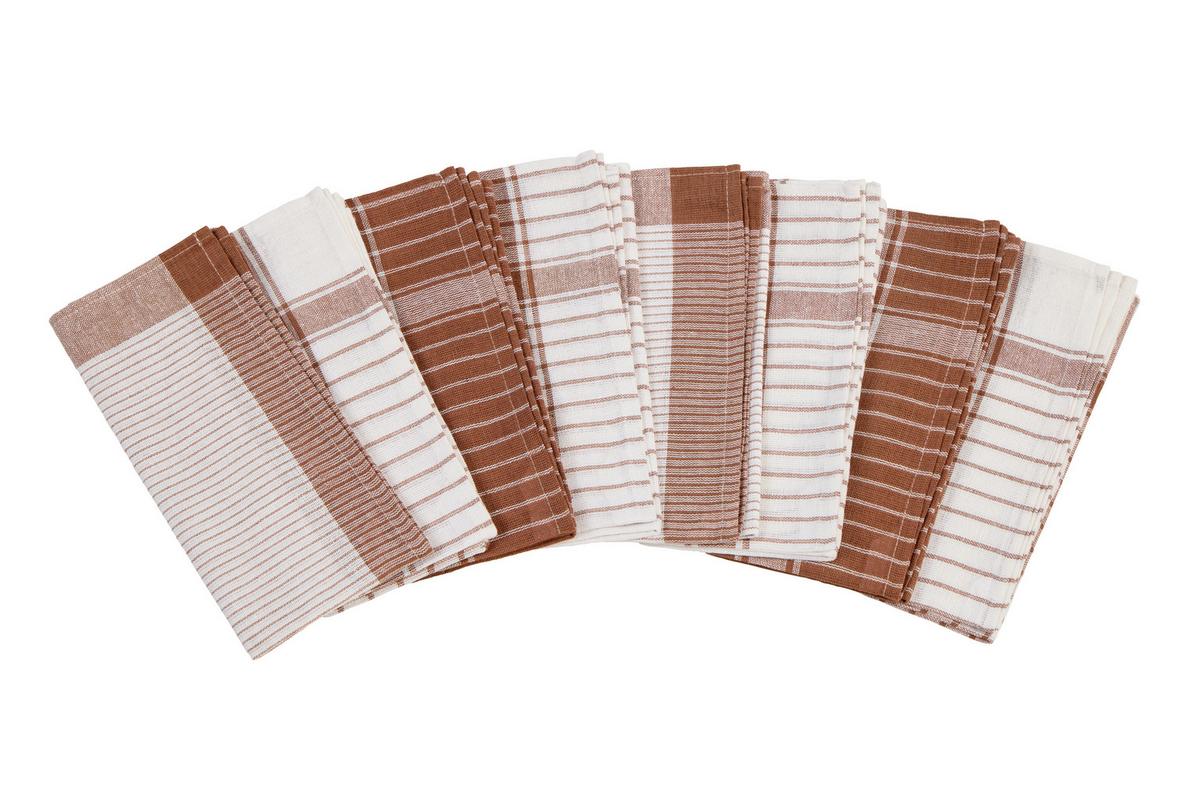 Geschirrtücher Frankfurt Baumwolle 8er-Set Bunt - Multicolor, KONVENTIONELL, Textil (50/70cm) - Ondega