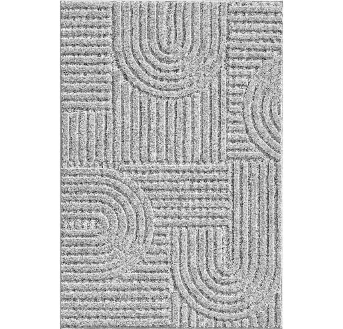 Hochflorteppich Silberfarben Art 80x150 cm - Silberfarben, Basics, Textil (80/150cm) - Novel