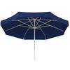 Ampelschirm Jumbo Lxbxh: 400x295x400 Cm Blau - Blau/Silberfarben, Basics, Textil/Metall (400/295/400cm) - Schneider