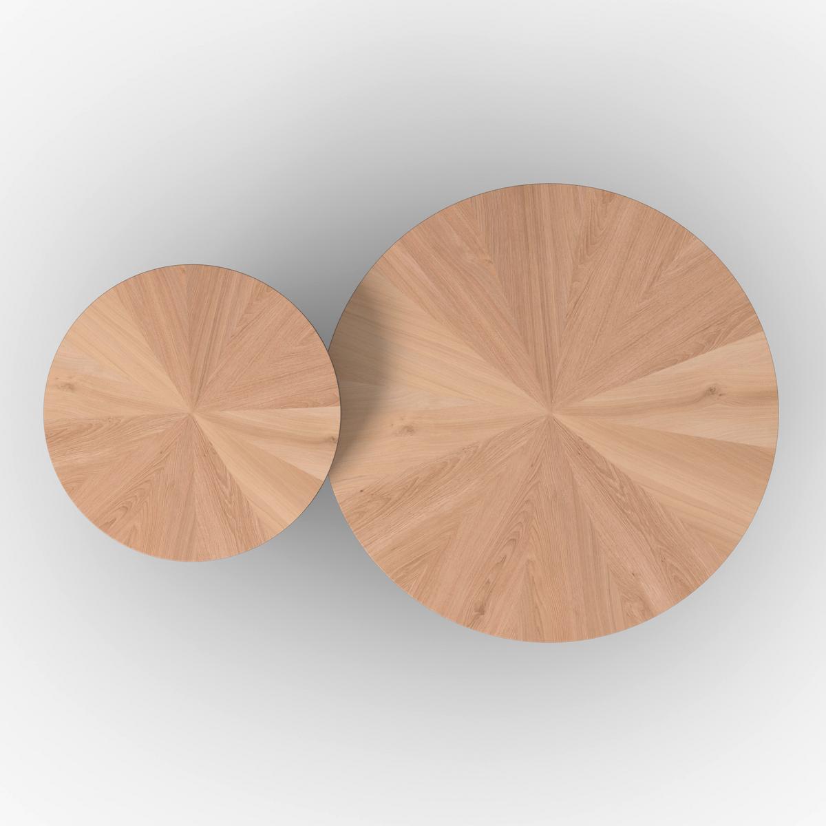 KONFERENČNÍ STOLEK VIOLA - šedá/barvy dubu, Moderní, dřevo/kompozitní dřevo (80/50/80/50/41/51cm) - Bessagi Home