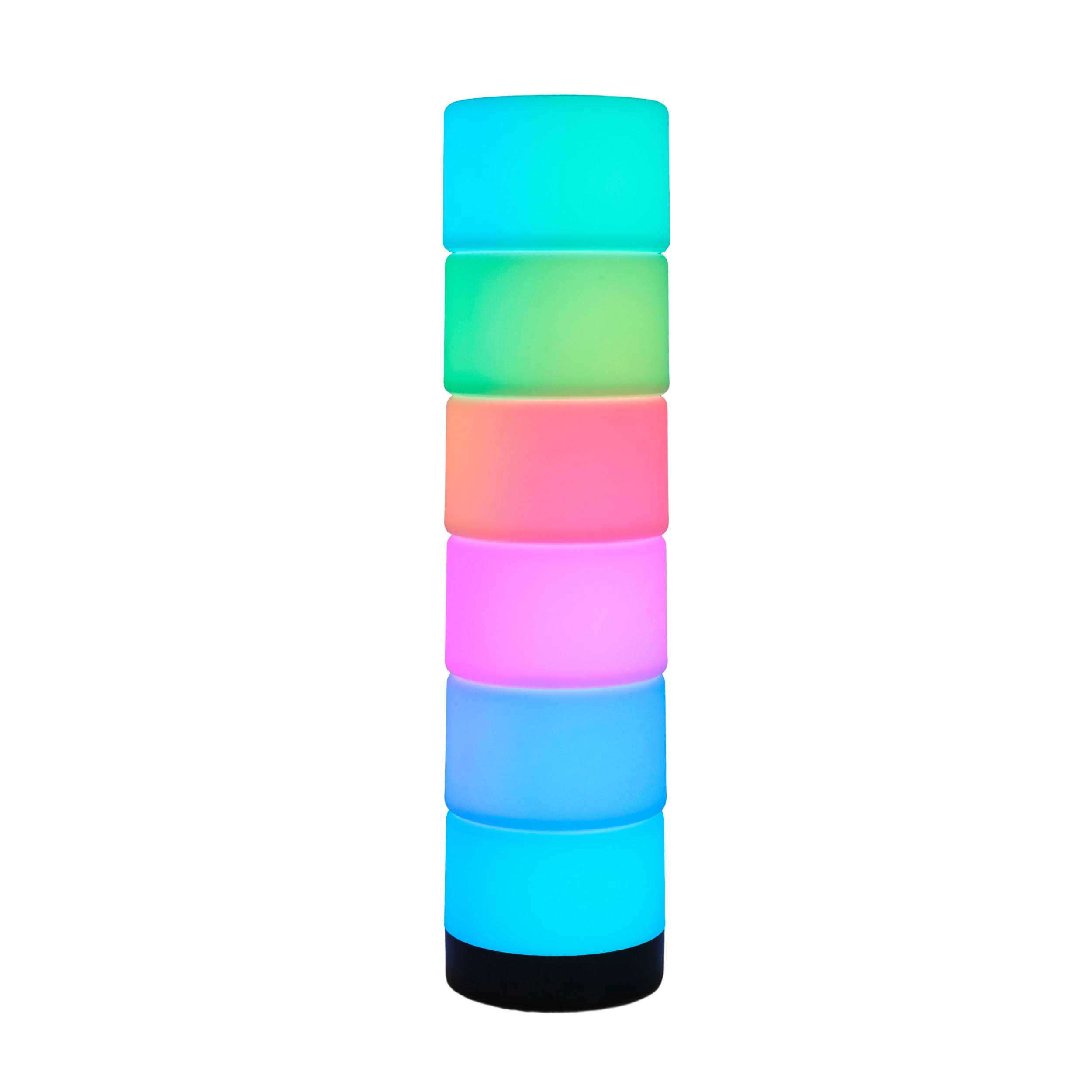 LED-Dekoleuchte Charlie - Schwarz/Weiß, KONVENTIONELL, Kunststoff (10/39cm) - Luca Bessoni