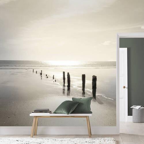 Fototapete 107355 - Braun/Grau, Basics, Papier/Kunststoff (200/280cm)