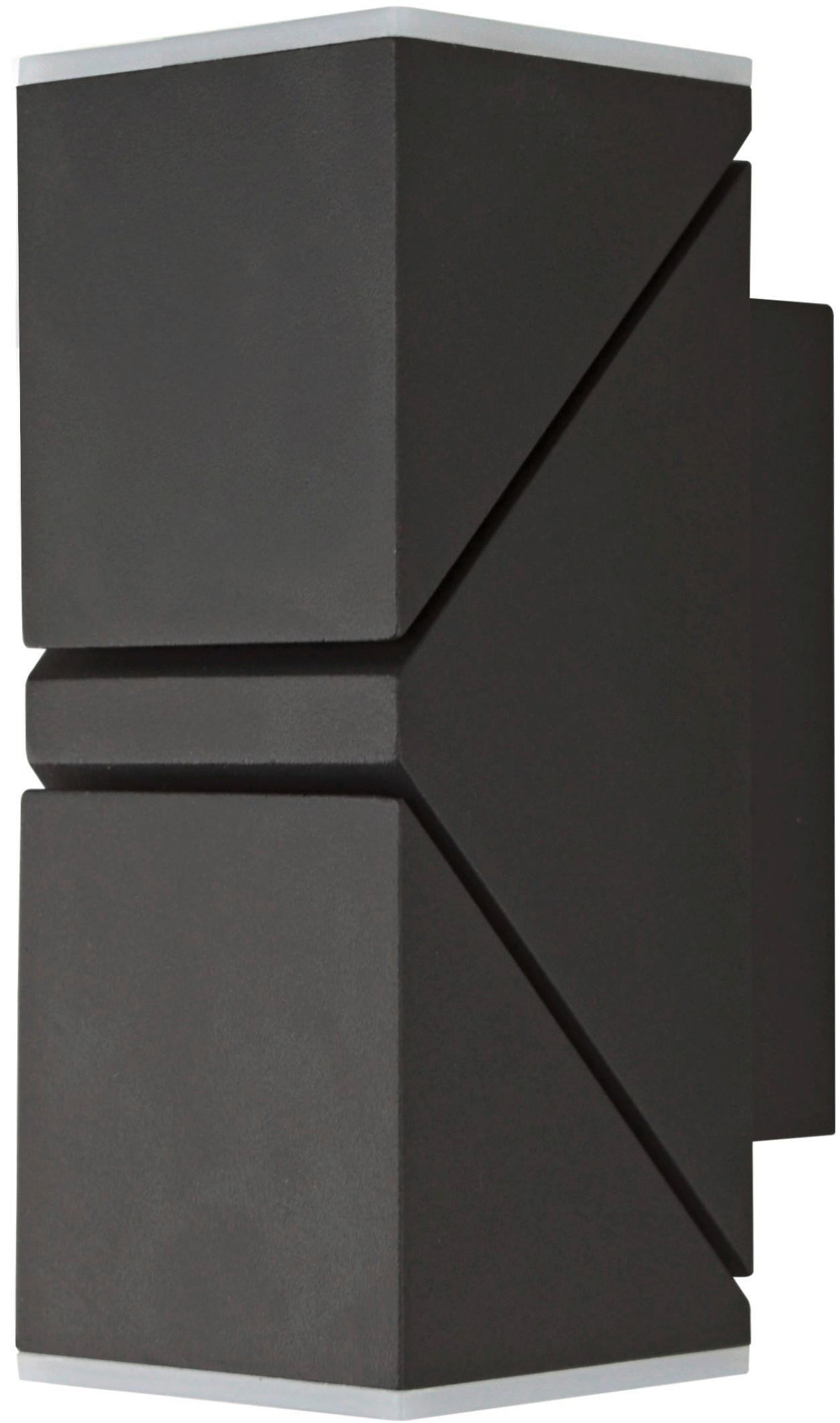 Außenwandleuchte 2528000091696 Lyra - Anthrazit, Design, Kunststoff/Metall (6,2/15,6/8,3cm)