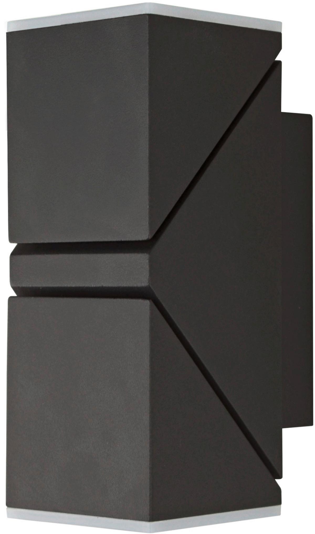 Außenwandleuchte 2528000091696 Lyra - Anthrazit, Design, Kunststoff/Metall (6,2/15,6/8,3cm)