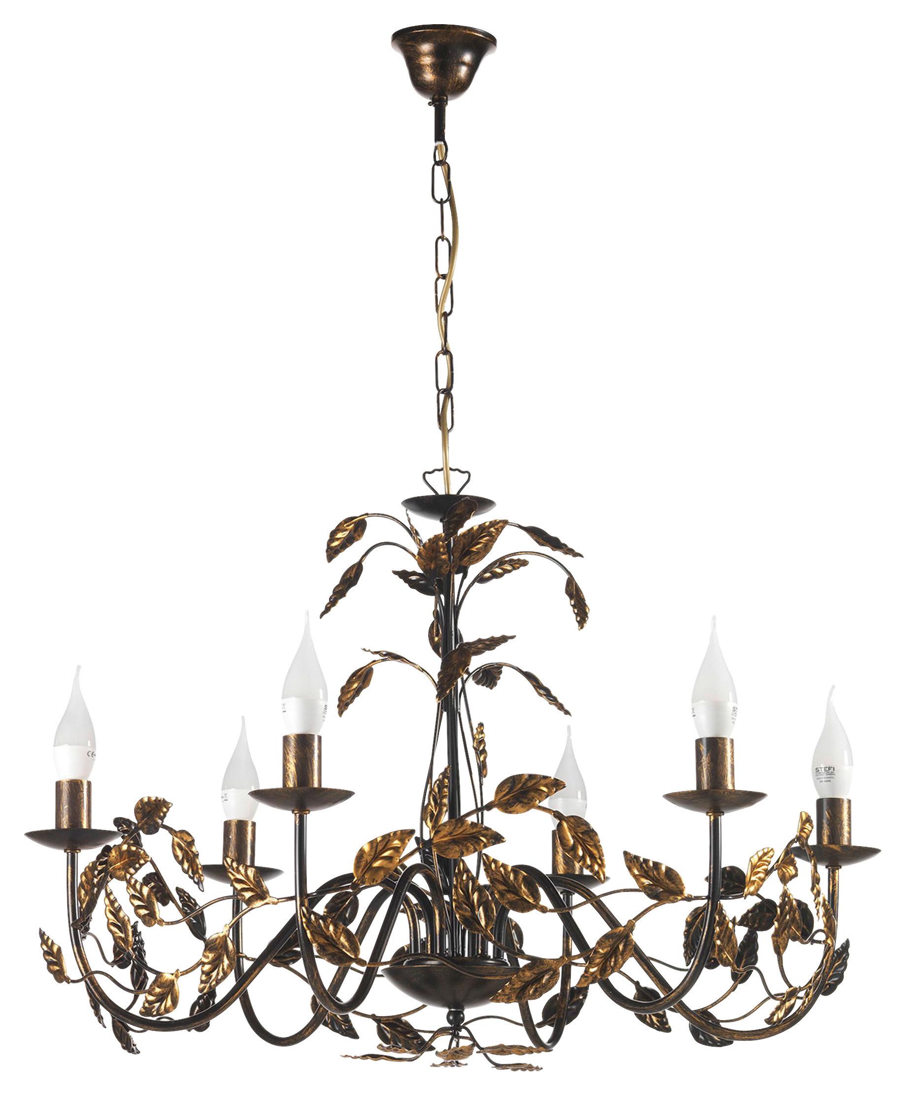 Kronleuchter Collana Bronzefarben L: 70 cm - Bronzefarben, Basics, Metall (70/70/110cm)