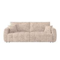 2-sitzer-sofa Bali Mit Schlaffunktion & Bettkasten - Creme/Schwarz, MODERN, Holz/Textil (245/74-90/104cm) - Luca Bessoni