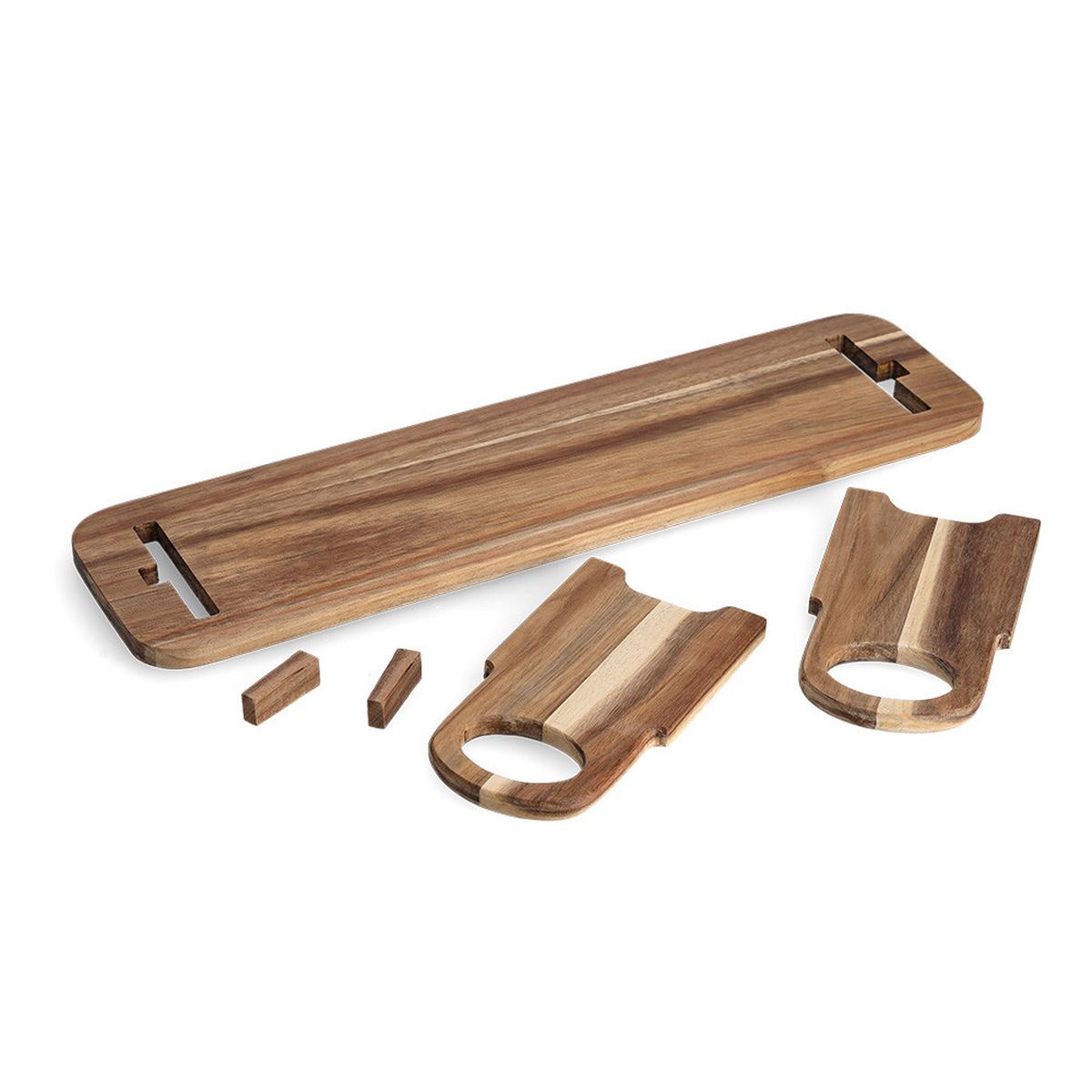 Servierbrett Naturfarben B: 59 cm - Naturfarben, Basics, Holz (59/16/22cm) - Zeller Present