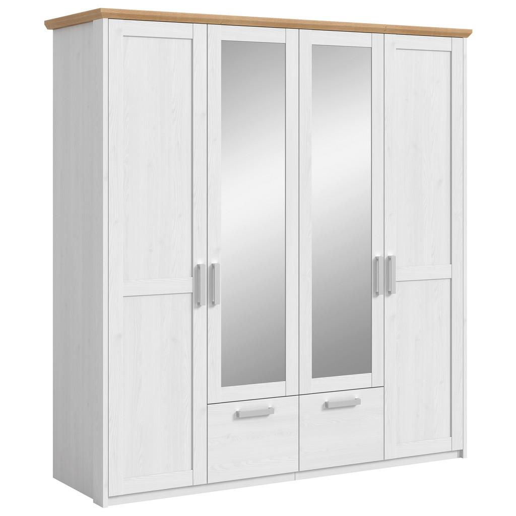Drehtürenschrank Verona Lärchefarben/Eiche D. B: 188cm