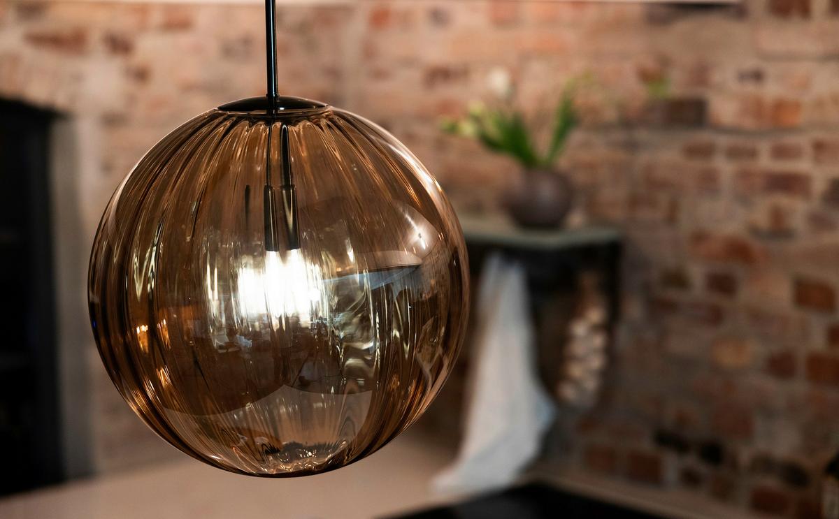 Pendelleuchte Memory-Funktion, 40w - Braun, Basics (35/53.5/35cm) - Markslöjd