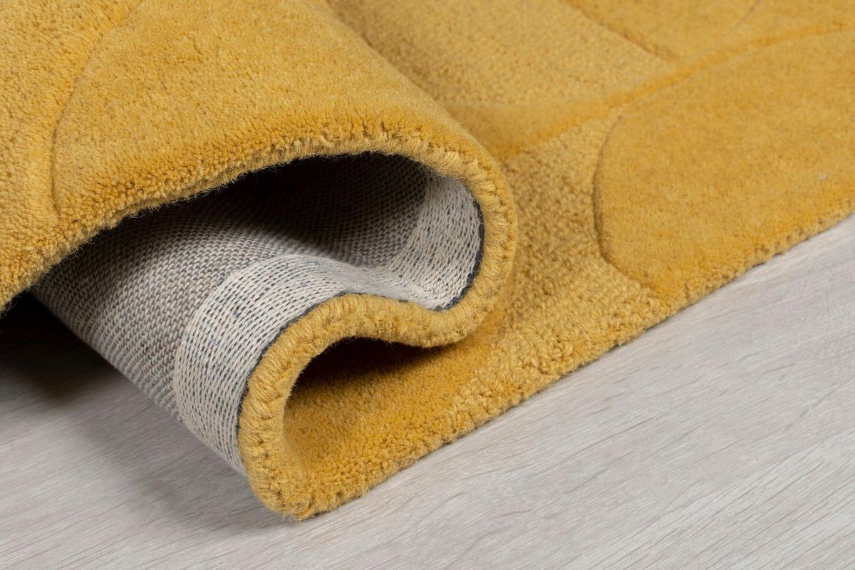 Wollteppich 503119373936 - Gelb, Basics, Textil (60/230cm)