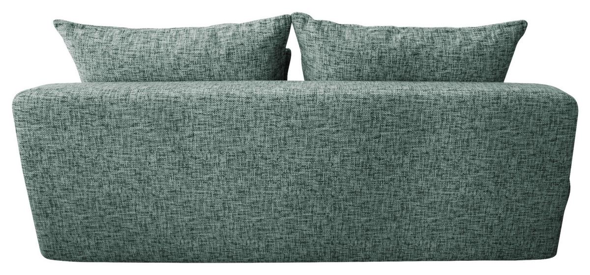 Schlafsofa Paros Grün B: 214 cm - Beige/Schwarz, Design, Textil (214/96/105cm) - MID.YOU