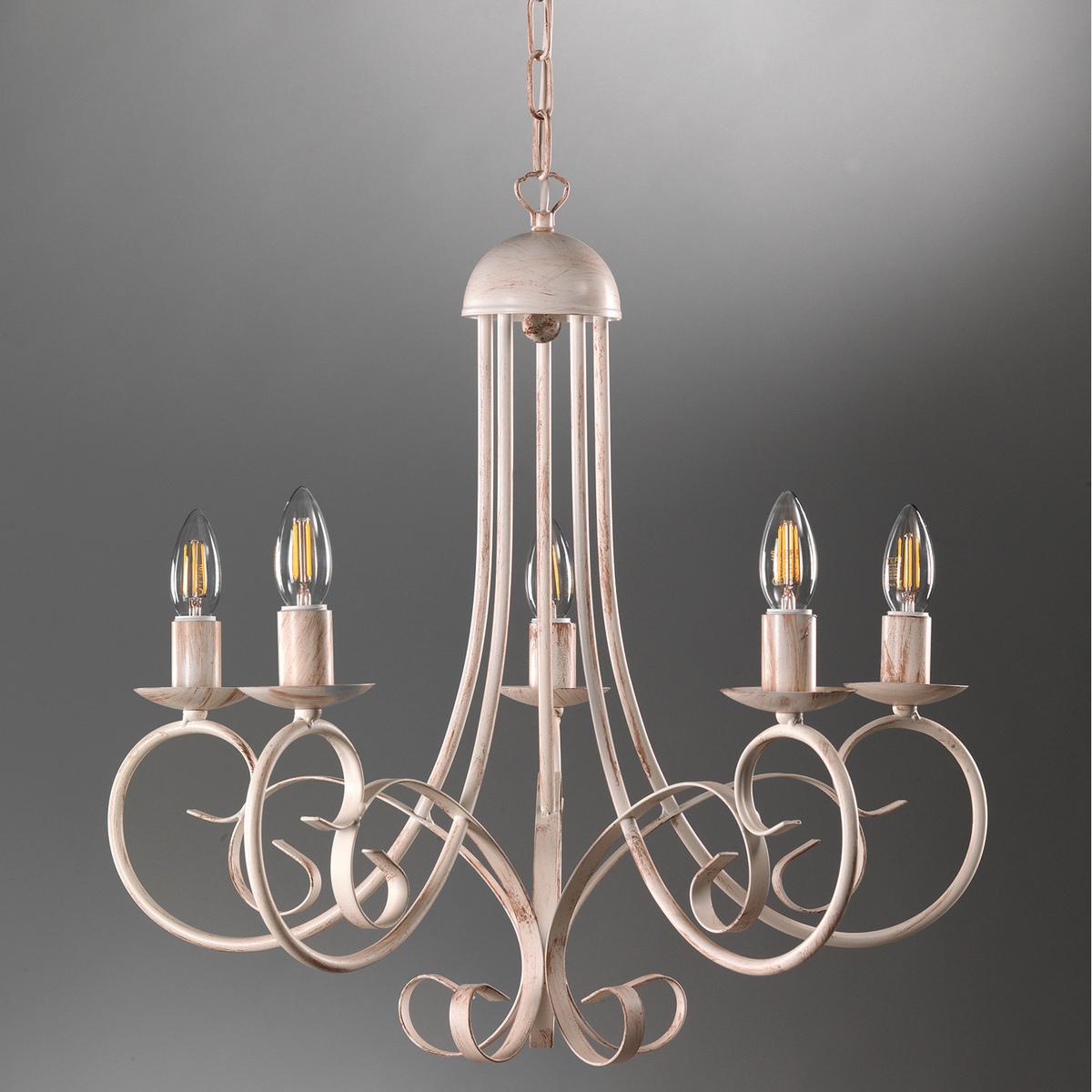 Kronleuchter 4885/5 - Weiß, KONVENTIONELL, Metall (60/110cm)