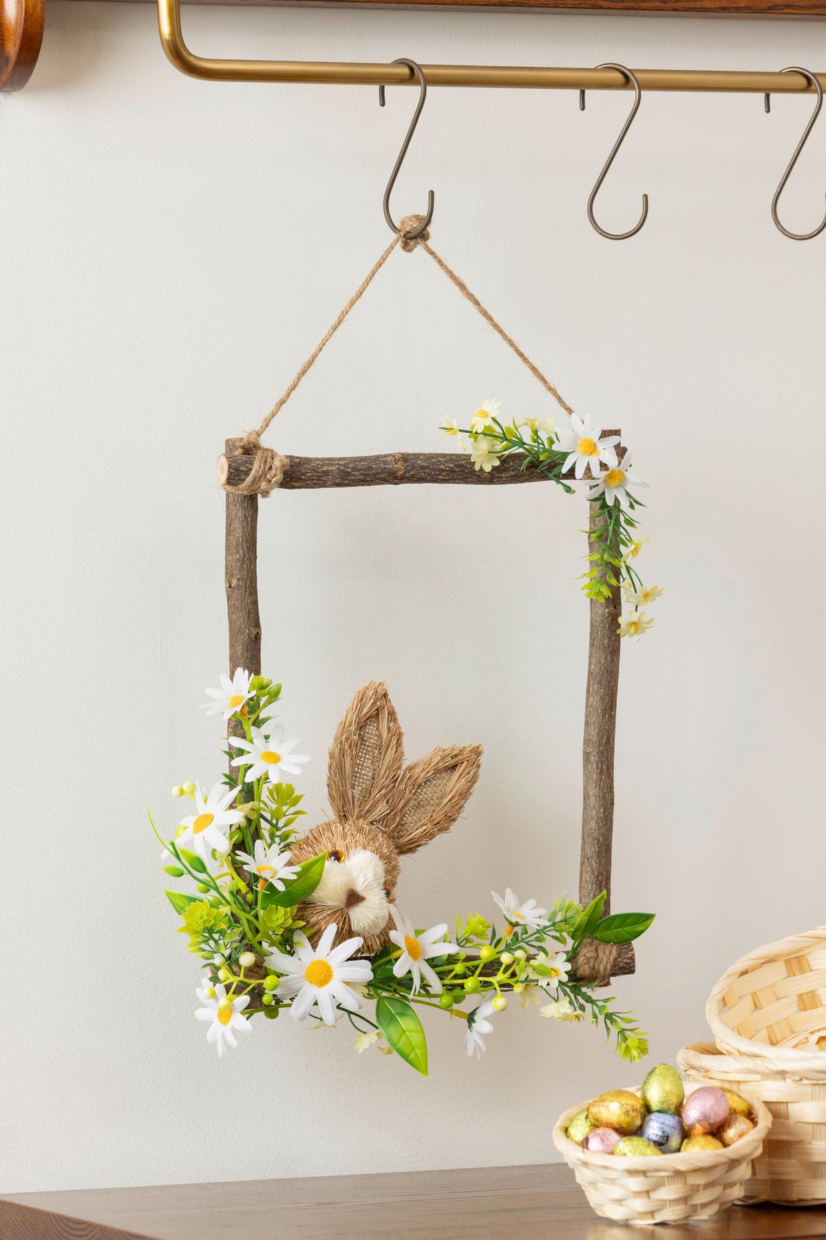 Dekoschild Benno - Naturfarben/Weiß, KONVENTIONELL, Naturmaterialien/Holz (22/30cm) - Luca Bessoni