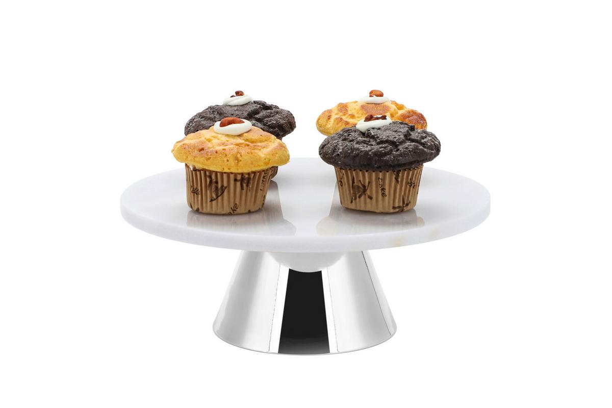 TORTOVÝ PODNOS EW-TP-3001 - strieborná, Basics, kov/kameň (30cm) - Echtwerk