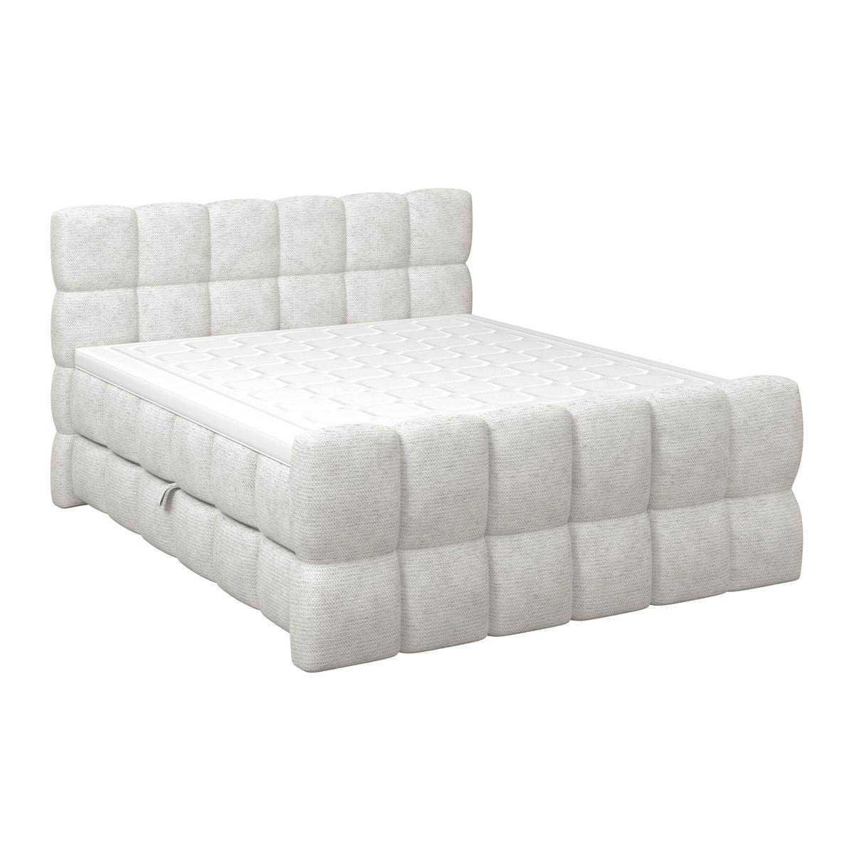 Boxspringbett Brisbane inkl. Bettkasten 180x200 - Creme/Schwarz, Trend, Holz/Holzwerkstoff (180/200cm) - Sembella