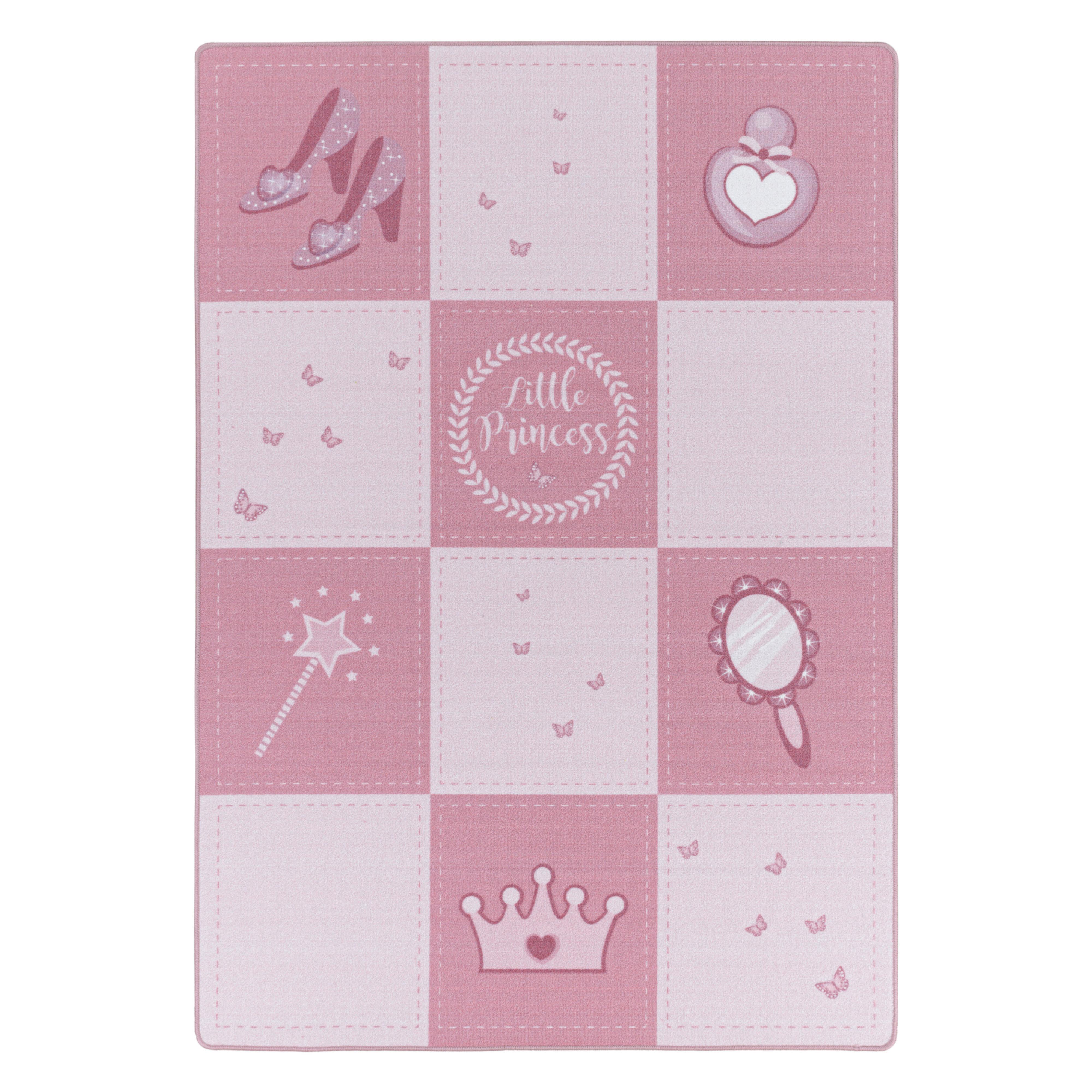 Kinderteppich Prinzessin Pink Play 80x120 cm