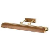 Képmegvilágító Lámpa Winchfield-Pll-Ab-Oak - tölgyfa színű/sárgarézszínű, Konventionell, fém (12.7/70.3/31.8cm) - Elstead Lighting