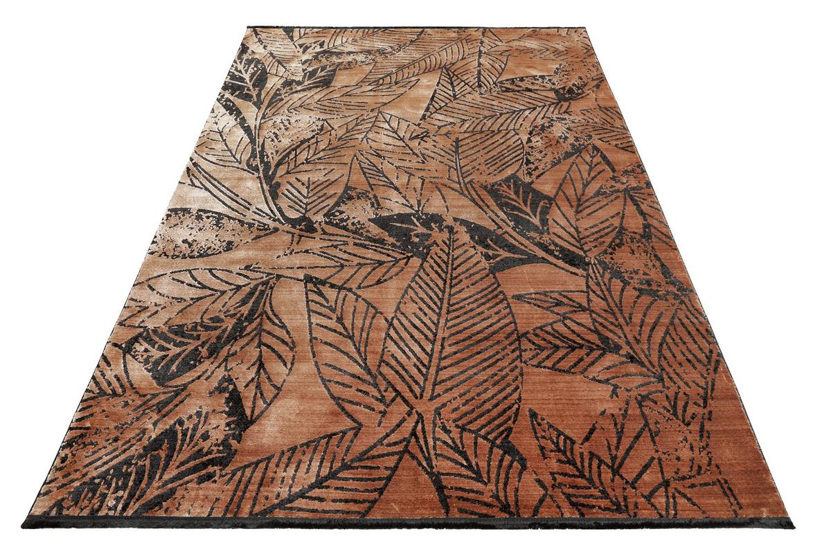 Webteppich Braun/cognac, Floral - Cognac/Braun, Design, Textil (120/170cm) - Esprit