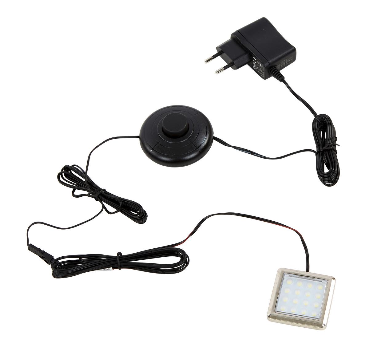 Unterbauleuchte Quattro, 1-Fach - Chromfarben, MODERN, Kunststoff