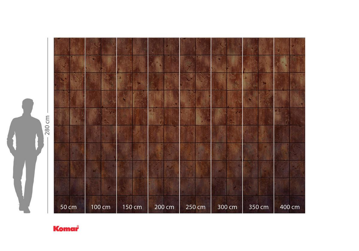 Fototapete Erosion - Braun/Weiß, Trend, Papier (400/280cm) - Komar