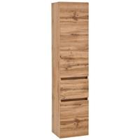 Hochschrank Pienza B: 40 Cm Eiche Wotan Dekor - Silberfarben/Eiche Wotan, MODERN, Holzwerkstoff (40/180/35cm) - Held