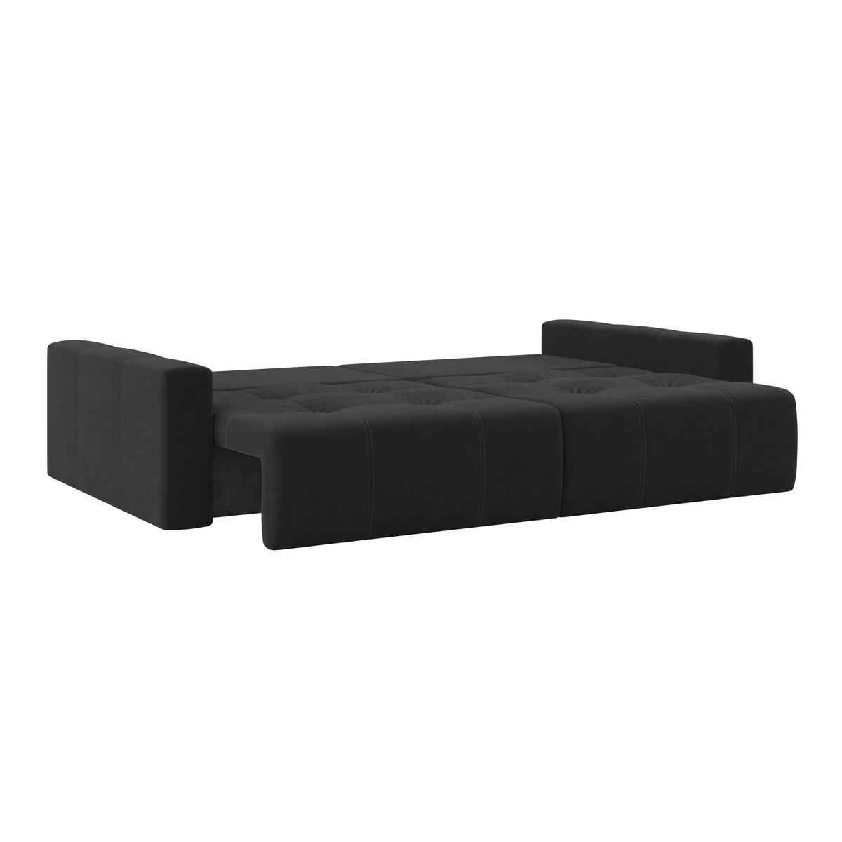Big Sofa Mit Schlaffunktion Hanna B: 280 Cm Graphitfarben - Schwarz/Graphitfarben, MODERN, Textil (280/87/145cm)