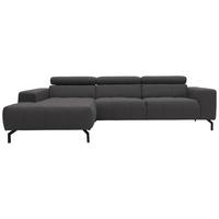 Ecksofa Cunelli Schwarz/Braun Webstoff - Schwarz/Braun, Design, Textil (175/292cm) - MID.YOU