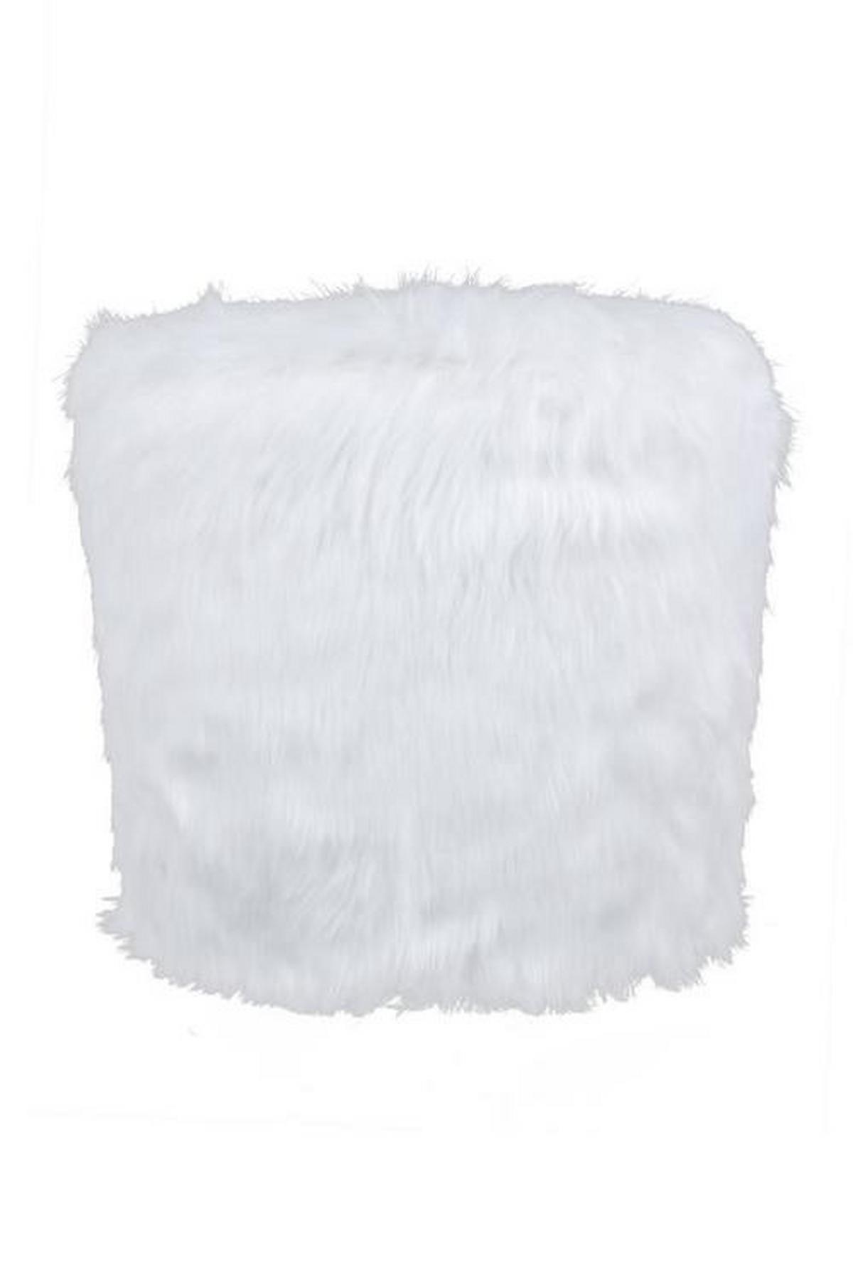 Kinderstuhl Gepolstert mit Kunstfell-Bezug - Weiß, Basics, Holz/Kunststoff (47/45/47cm) - Kayoom