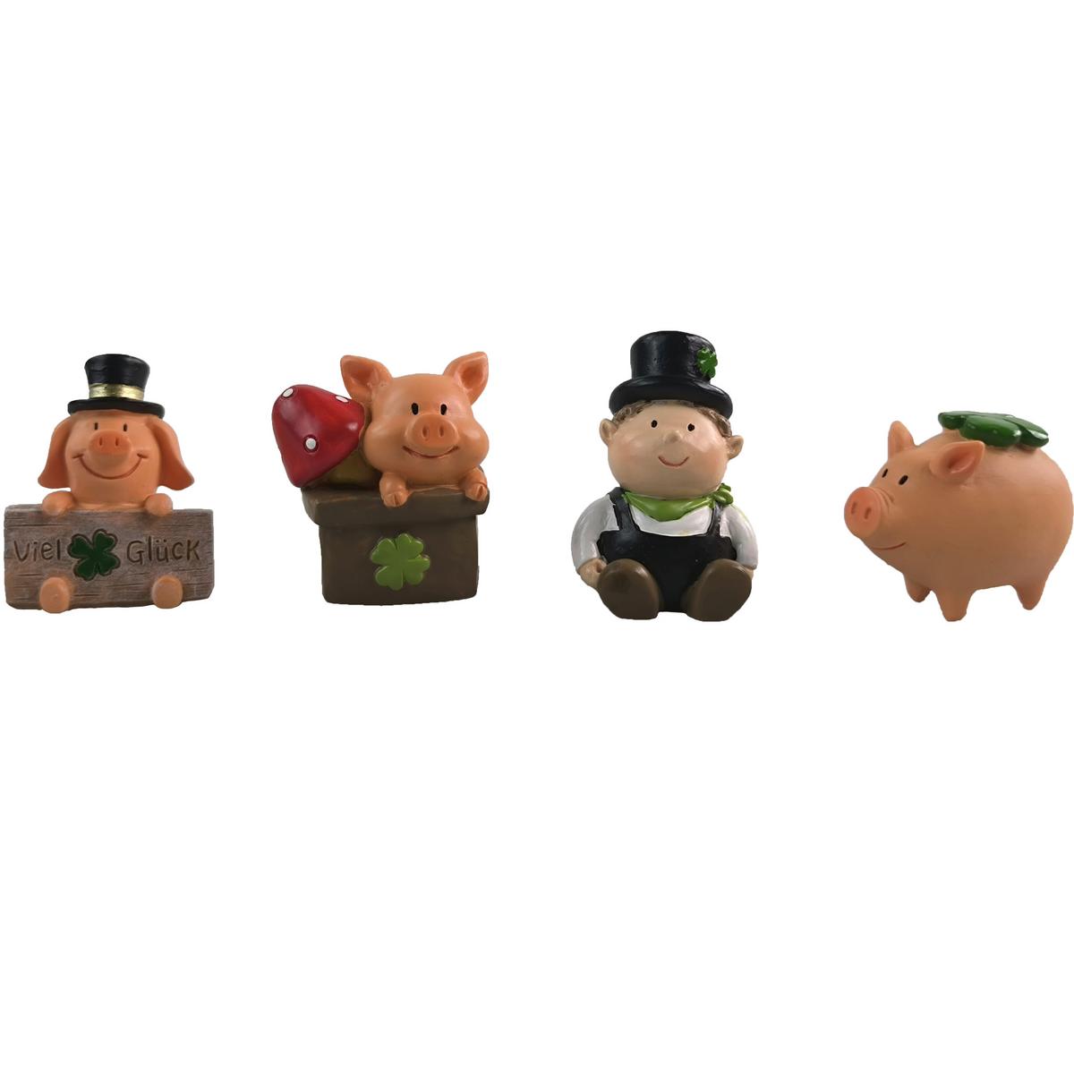 Glücksbringer Lucky - Rot/Schwarz, KONVENTIONELL, Kunststoff (3,2/3/4,2cm) - Luca Bessoni