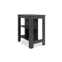 Bartisch Atlanta Anthrazit Dekor, B: 92 Cm - Schieferfarben/Anthrazit, Basics, Holzwerkstoff (92/106/68cm)