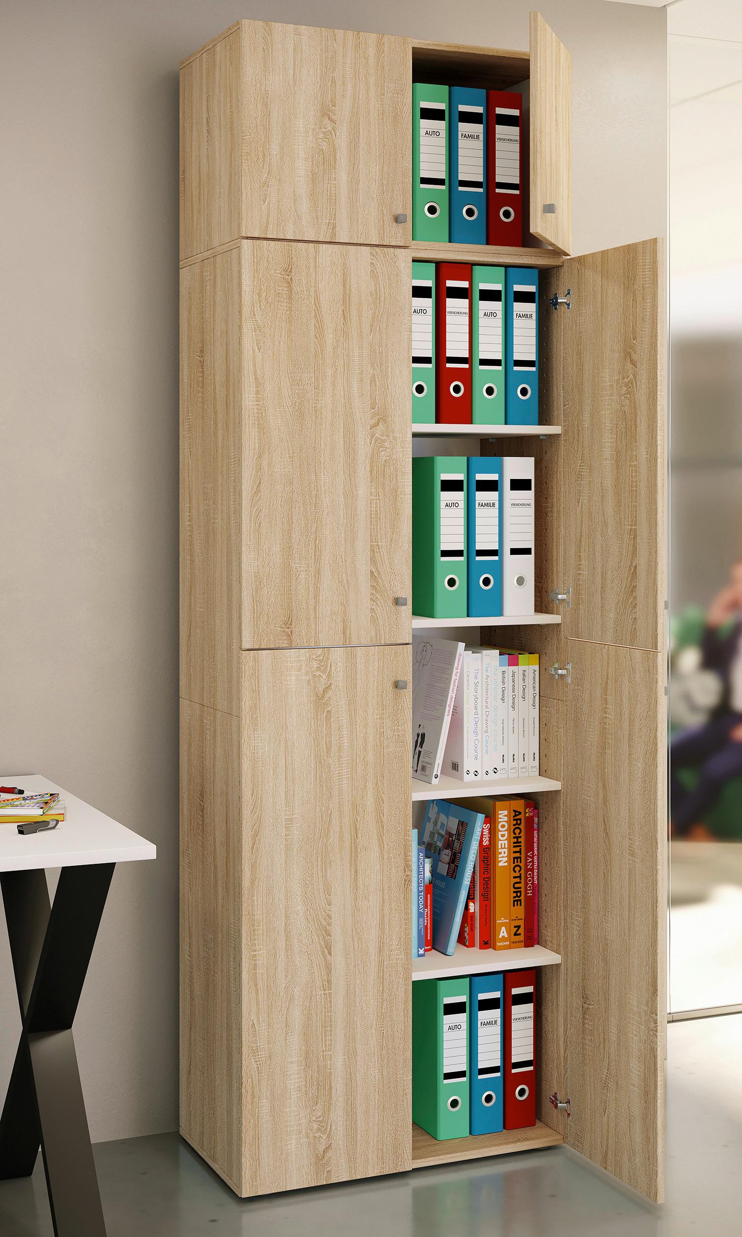 Aktenschrank Lona Sonoma Eiche B: 70 Cm - Sonoma Eiche, MODERN, Holzwerkstoff (70/223/39cm) - MID.YOU