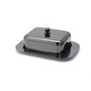 Echtwerk Butterdose Edelstahl Schwarz, L/b/h: 18,5x12,2x7 Cm - Schwarz Hochglanz, Basics, Metall (18,5/12,2/7,0cm) - Echtwerk