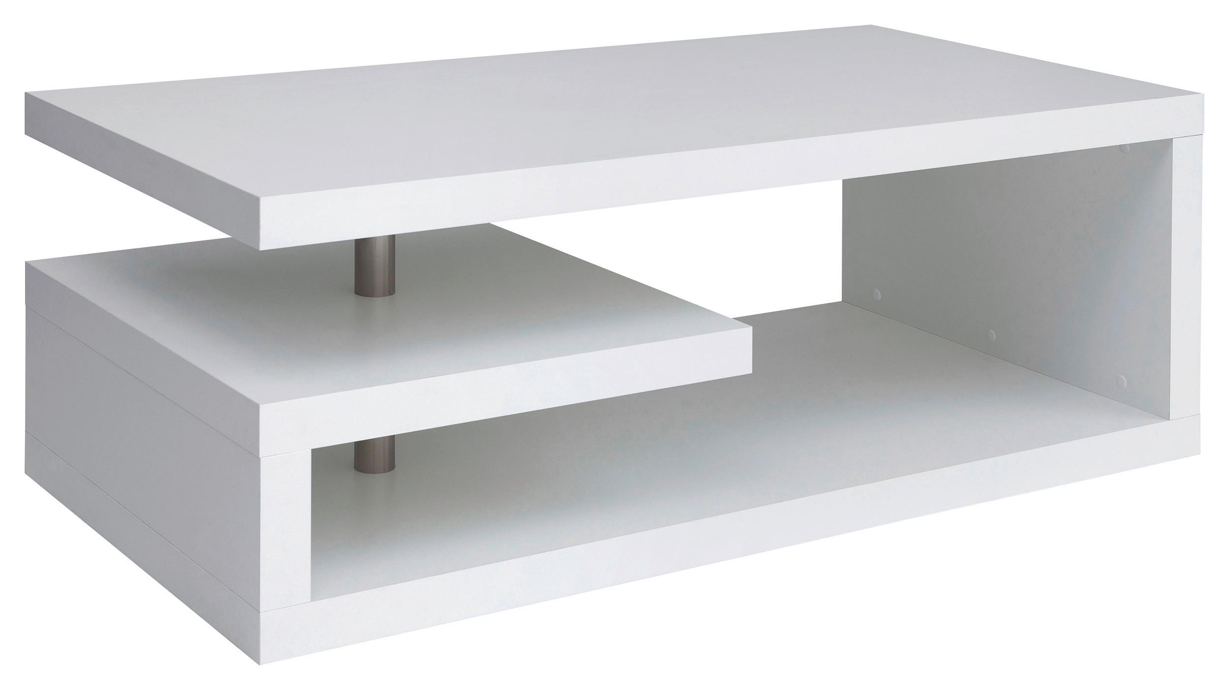 Couchtisch Glimp Coffee Table - Weiß, Design, Holzwerkstoff (120/60/45cm)