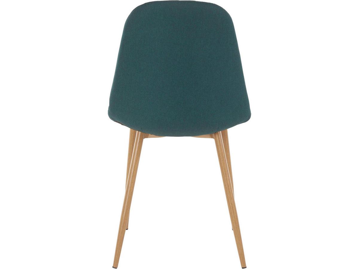 Stuhl-Set Miller Dunkelgrün B: 44cm 4--Teilig - Dunkelgrün/Eichefarben, Design, Textil/Metall (44/87/52cm) - MID.YOU